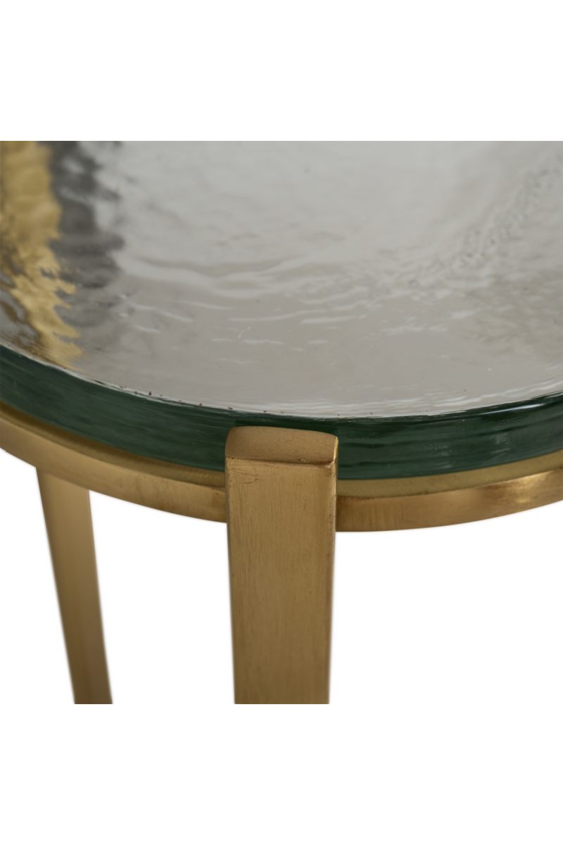 Glass Round End Table | OROA Aubrey | Oroatrade.com