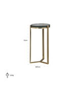 Glass Round End Table | Richmond Interiors Aubrey | Oroatrade.com