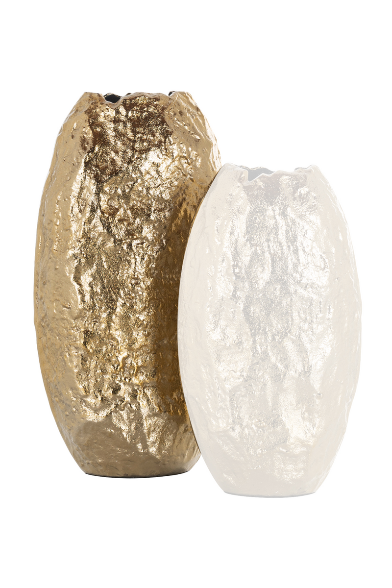 Gold Rustic Textured Vase | OROA Liona | Oroatrade.com