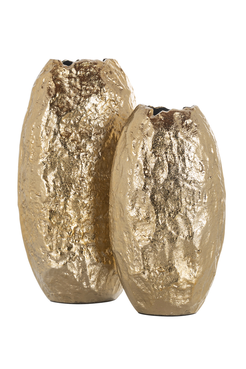 Gold Rustic Textured Vase | OROA Liona | Oroatrade.com