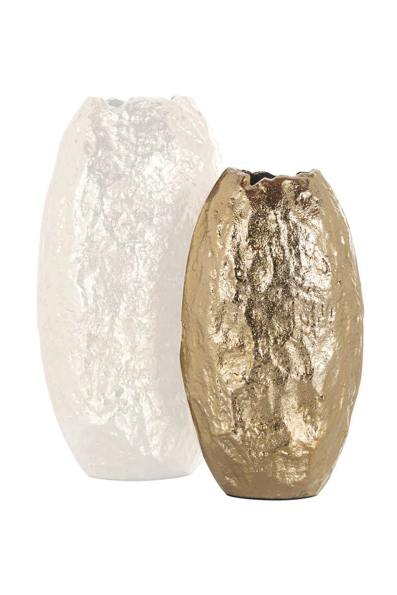 Gold Rustic Textured Vase | OROA Liona | Oroatrade.com