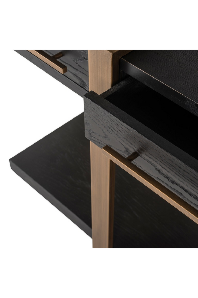 Contemporary Black Oak Sideboard | OROA Cambon | Oroatrade.com