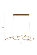 Golden Looped Hanging Lamp | Richmond Interiors Flyn | Oroatrade.com