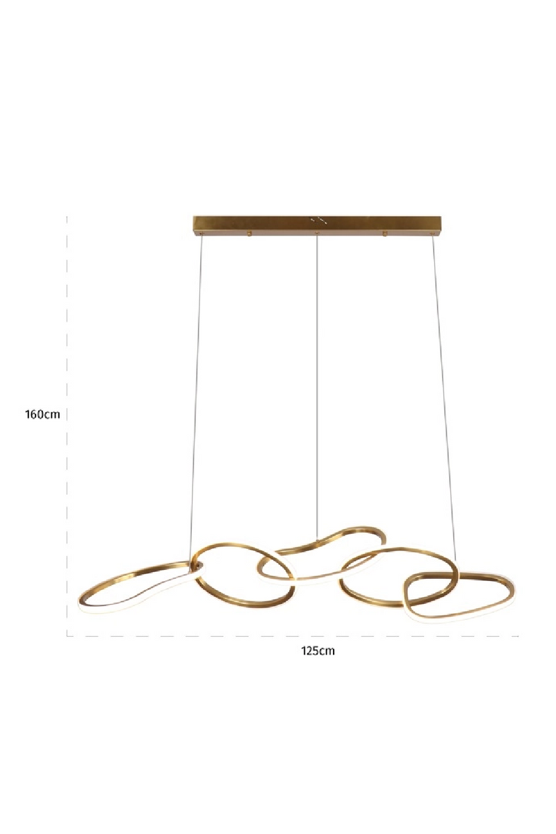 Golden Looped Hanging Lamp | OROA Flyn | Oroatrade.com