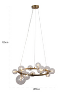 Glass Orbs Hanging Lamp | Richmond Interiors Yosie | Oroatrade.com