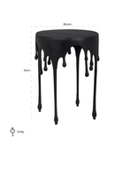 Black Art Deco End Table | Richmond Interiors Laila | Oroatrade.com