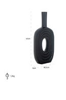 Black Mid-Century Vase L | Richmond Interiors Emar | Oroatrade.com
