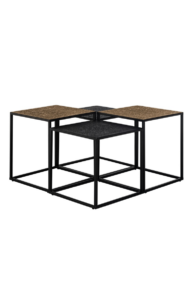 Industrial Iron Coffee Table Set (4) | OROA Ely | Oroatrade.com