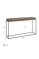 Rustic Gold Console Table | Richmond Interiors Dover | Oroatrade.com