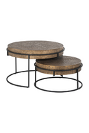 Round Metal Nesting Coffee Tables (2) | Richmond Interiors Derby | Oroatrade.com