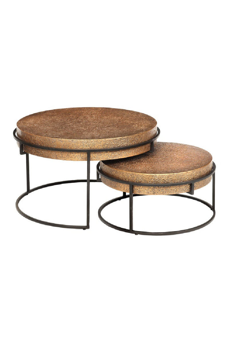 Round Metal Nesting Coffee Tables (2) | OROA Derby | Oroatrade.com