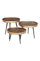 Rustic Gold Coffee Table Set (3) | Richmond Interiors Luton | Oroatrade.com