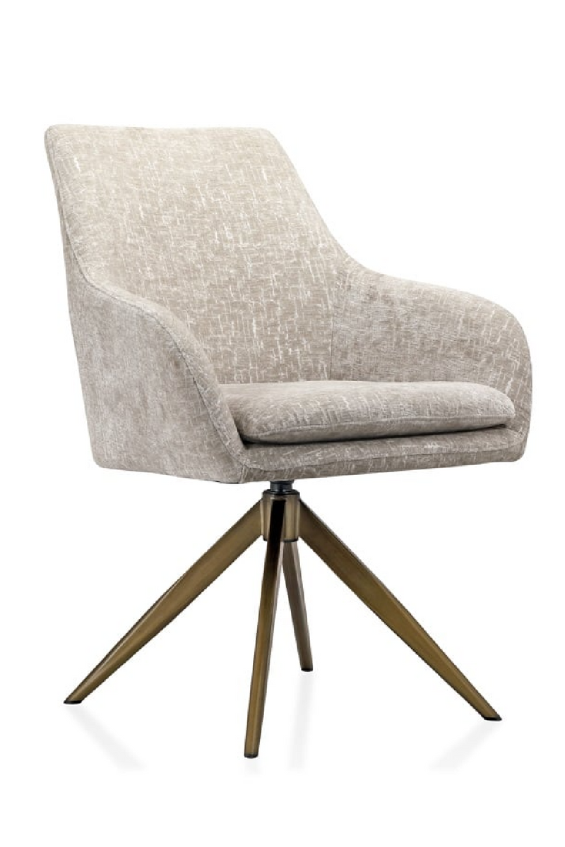 Upholstered Quadropod Swivel Chair | OROA Lisonne | Oroatrade.com