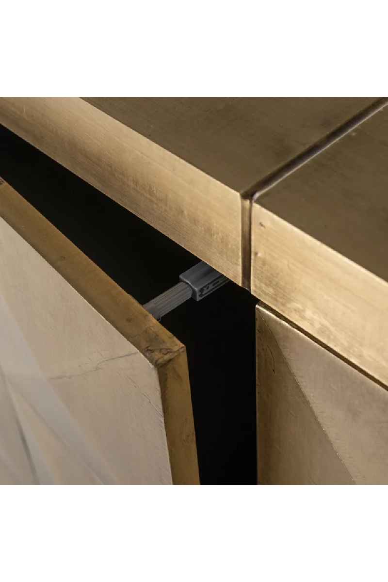 Gold Geometrical Patterned Sideboard | OROA Collada | Oroatrade.com