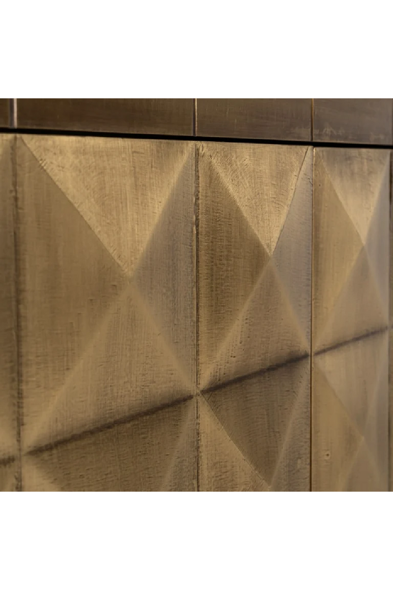 Gold Geometrical Patterned Sideboard | OROA Collada | Oroatrade.com