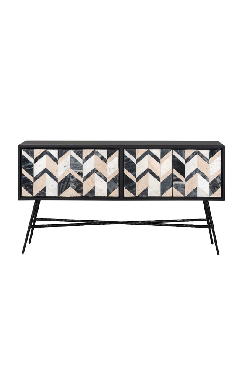 Marble Chevron Sideboard | OROA Rostelli | Oroatrade.com