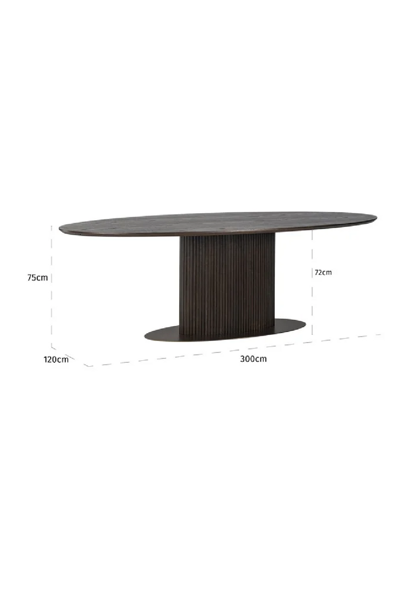 Oak Oval Dining Table | OROA Luxor | Oroatrade.com