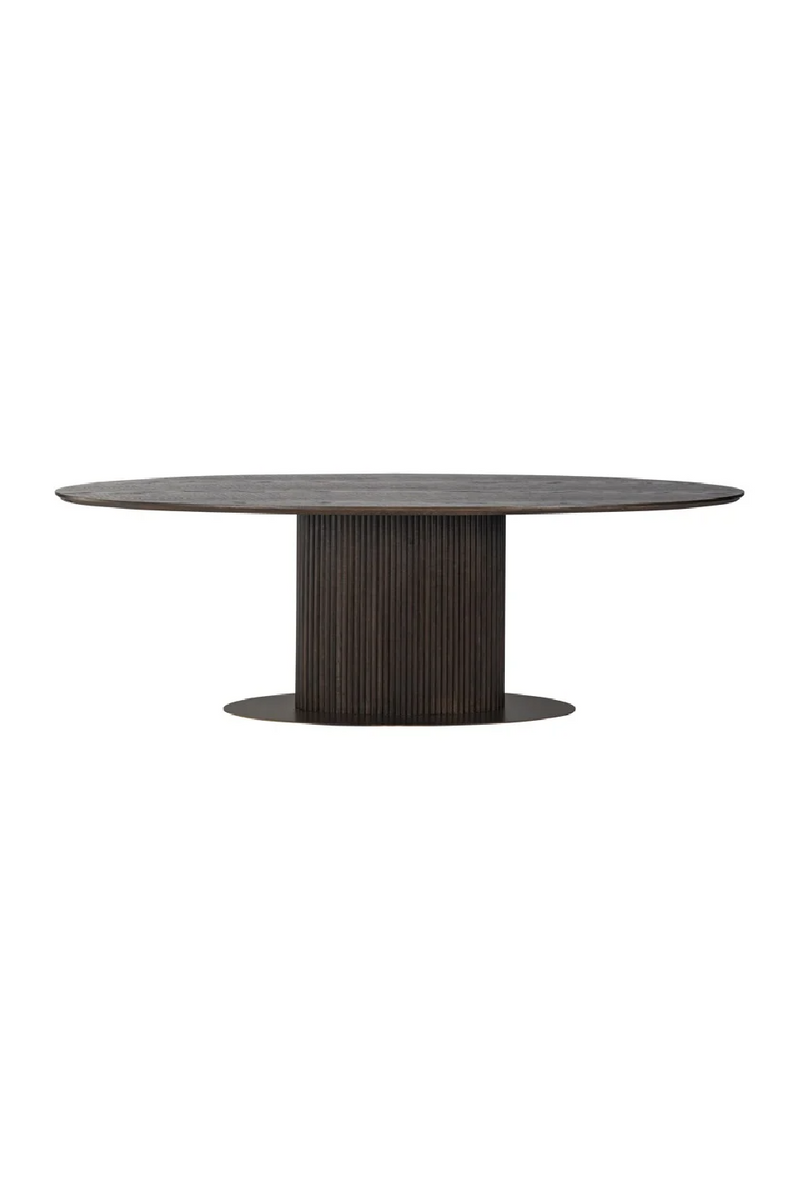 Oak Oval Dining Table | OROA Luxor | Oroatrade.com