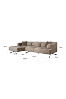 Taupe Chenille Contemporary Sofa | Richmond Interiors Donovan | Oroatrade.com