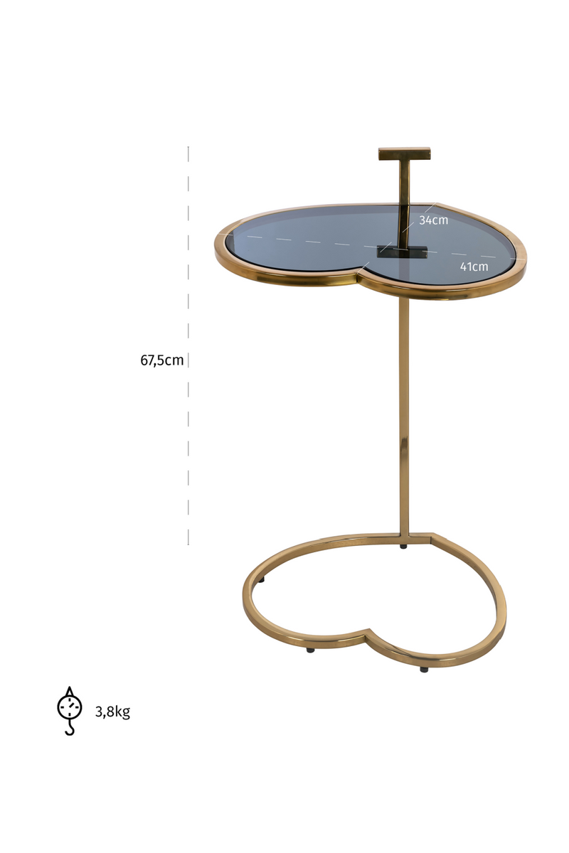 Heart-Shaped Modern End Table | OROA Love | Oroatrade.com