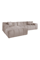 Khaki Velvet Channeled Sofa | Richmond Interiors Cube | Oroatrade.com