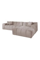 Khaki Velvet Channeled Sofa | Richmond Interiors Cube | Oroatrade.com