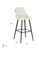 Modern Minimalist Bar Stools (2) | Richmond Interiors Brooke | Oroatrade.com