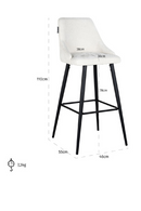Modern Minimalist Bar Stools (2) | Richmond Interiors Brooke | Oroatrade.com