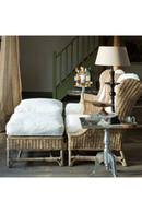 Cushioned Rattan Ottoman | Rivièra Maison Nicolas | Oroatrade.com