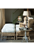 Cushioned Rattan Ottoman | Rivièra Maison Nicolas | Oroatrade.com