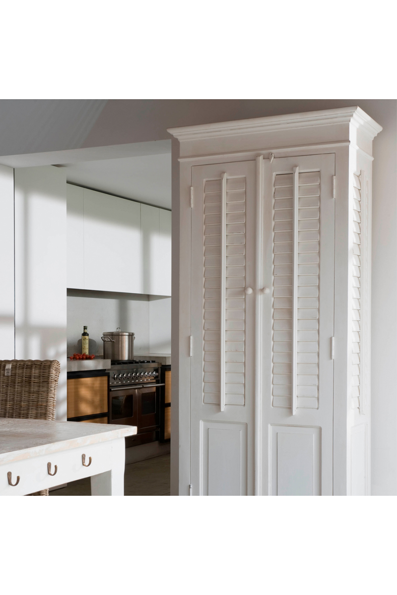White Louvered Cabinet | Rivièra Maison New Orleans | Oroatrade.com