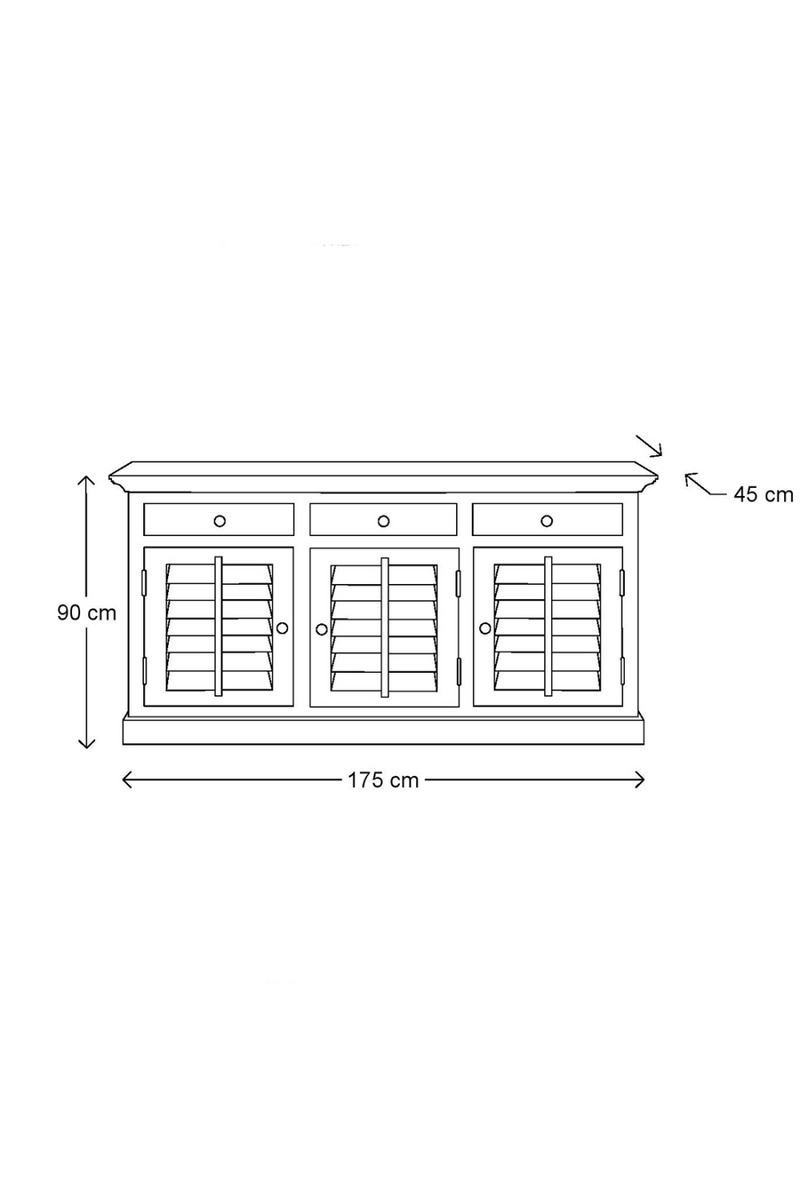 White Acacia Dresser | Rivièra Maison New Orleans | Oroatrade.com