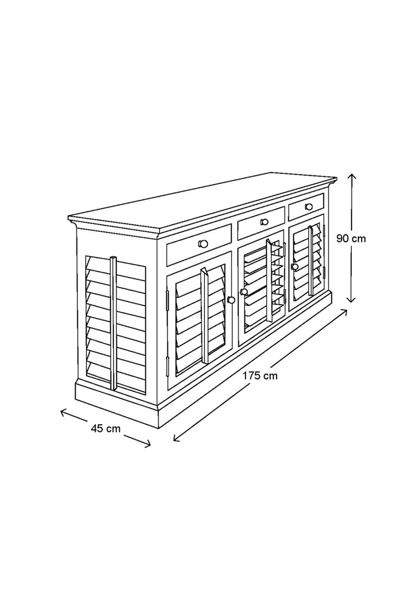 White Acacia Dresser | Rivièra Maison New Orleans | Oroatrade.com