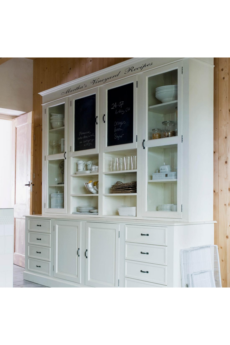 White Mahogany Kitchen Cabinet | Rivièra Maison Martha's Vineyard Recipes | Oroatrade.com