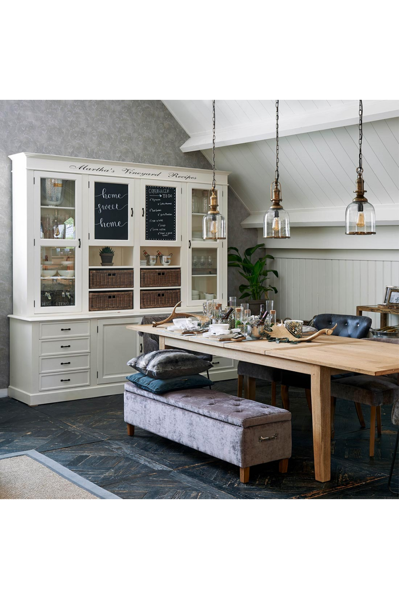 White Mahogany Kitchen Cabinet | Rivièra Maison Martha's Vineyard Recipes | Oroatrade.com