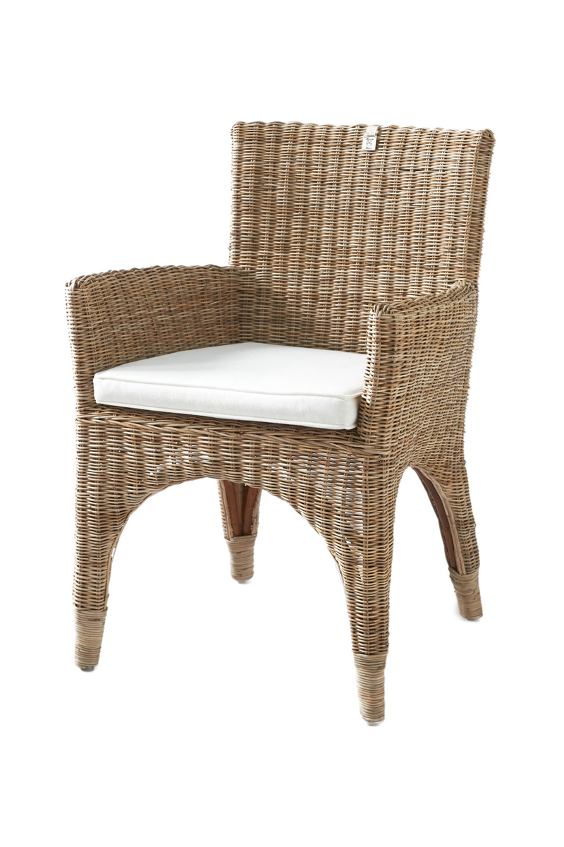 Contemporary Rattan Dining Armchair | Rivièra Maison The Hamptons | Oroatrade.com