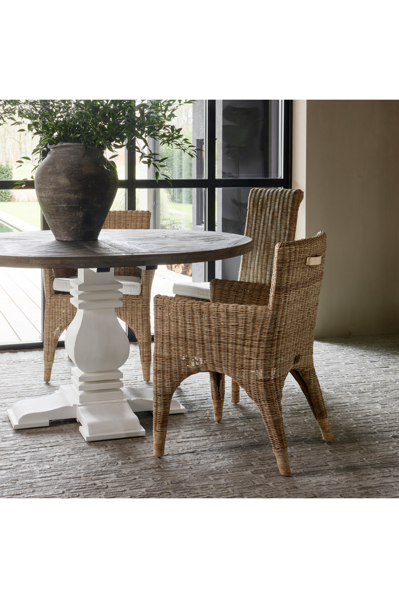 Contemporary Rattan Dining Armchair | Rivièra Maison The Hamptons | Oroatrade.com