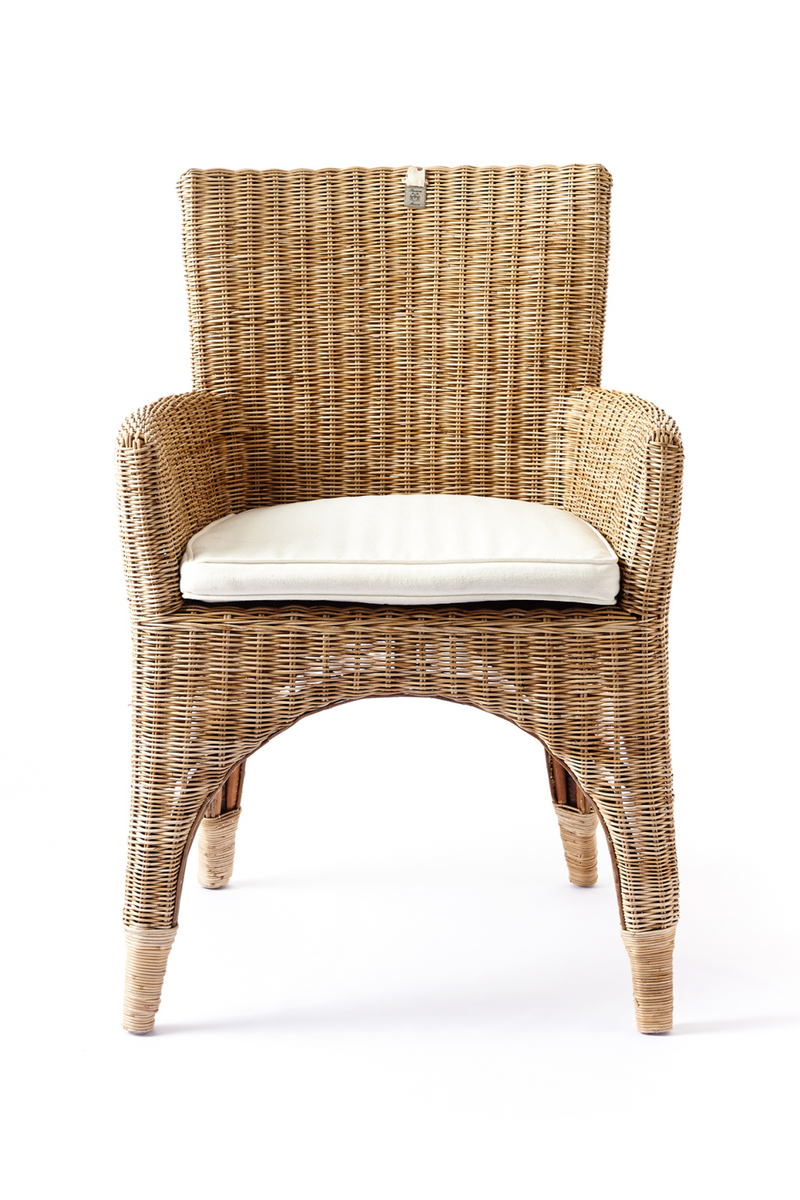 Contemporary Rattan Dining Armchair | Rivièra Maison The Hamptons | Oroatrade.com