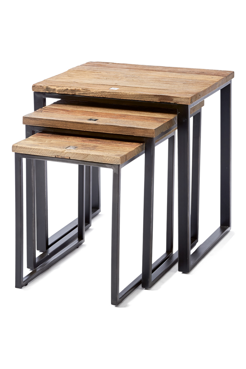 Industrial Nested Side Tables (3) | Rivièra Maison Shelter Island | Oroatrade.com