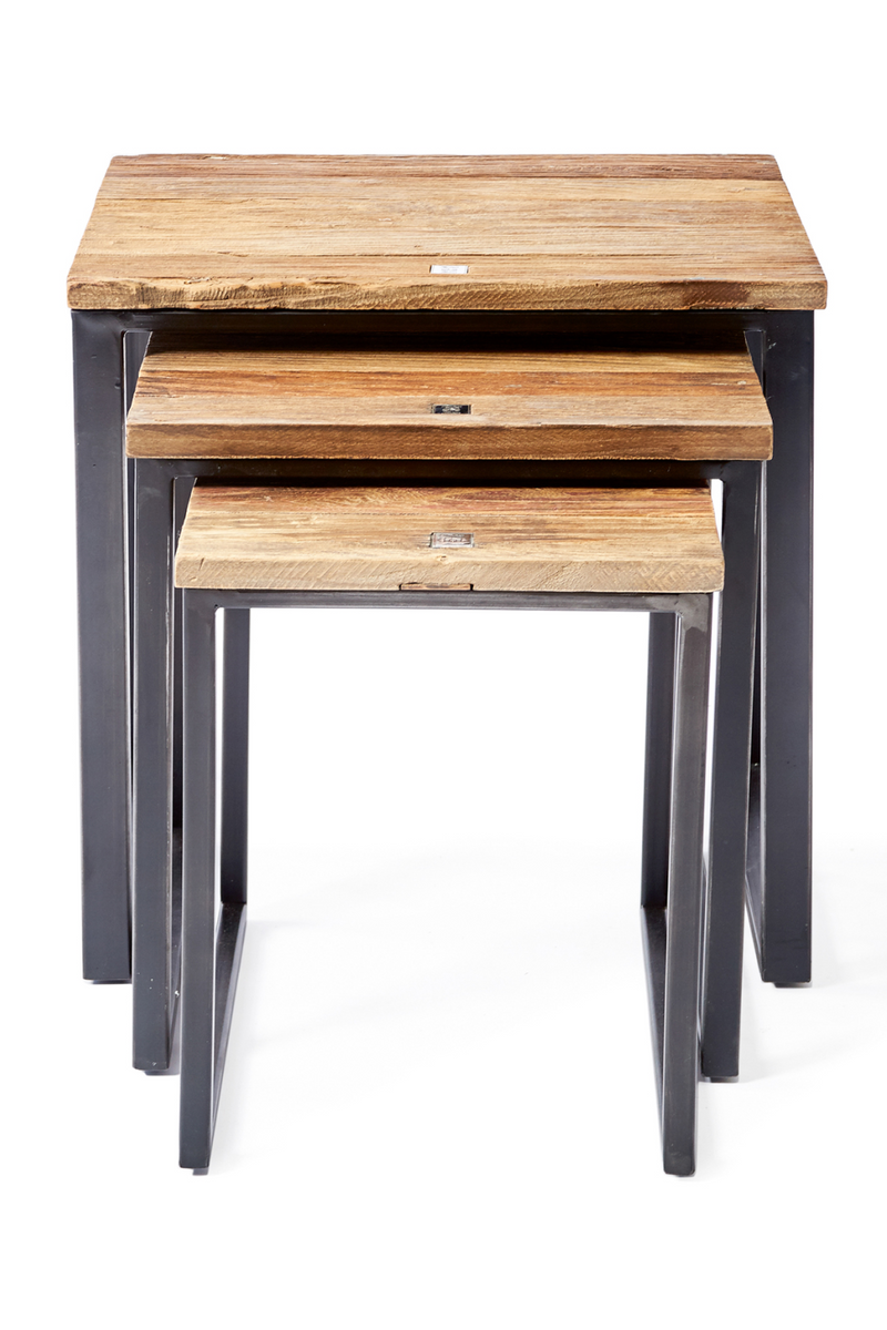 Industrial Nested Side Tables (3) | Rivièra Maison Shelter Island | Oroatrade.com