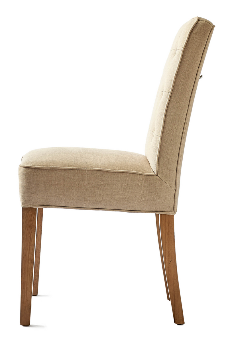 Beige Linen Dining Chair | Rivièra Maison Cape Breton | Oroatrade.com