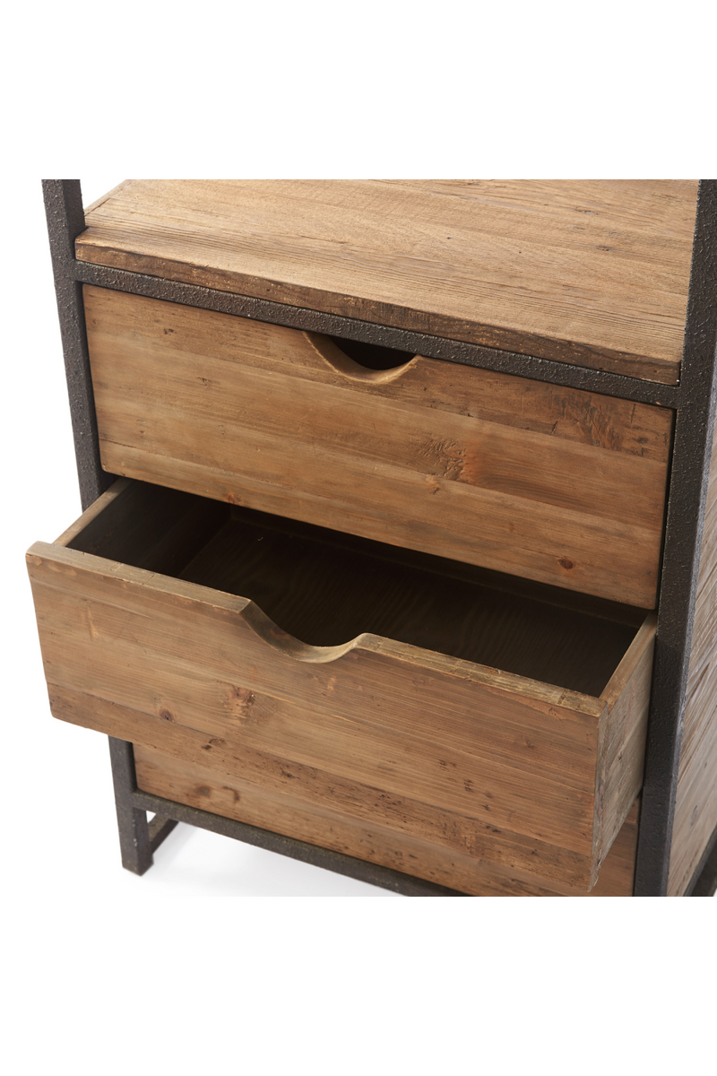 Industrial Wooden Bookcase | Rivièra Maison Shelter Island | Oroatrade.com
