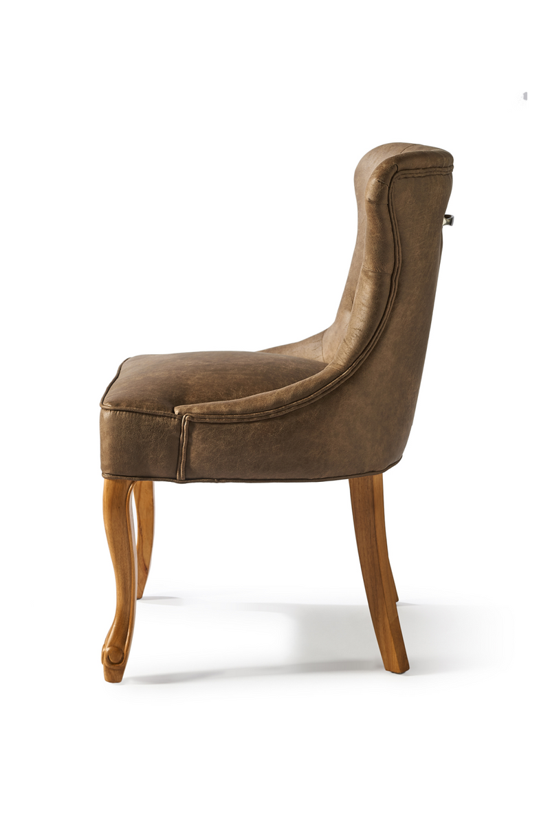 Buttoned Leather Dining Chair | Rivièra Maison George | Oroatrade.com