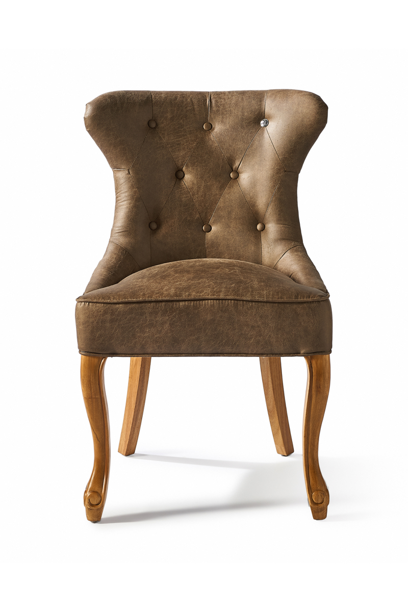 Buttoned Leather Dining Chair | Rivièra Maison George | Oroatrade.com