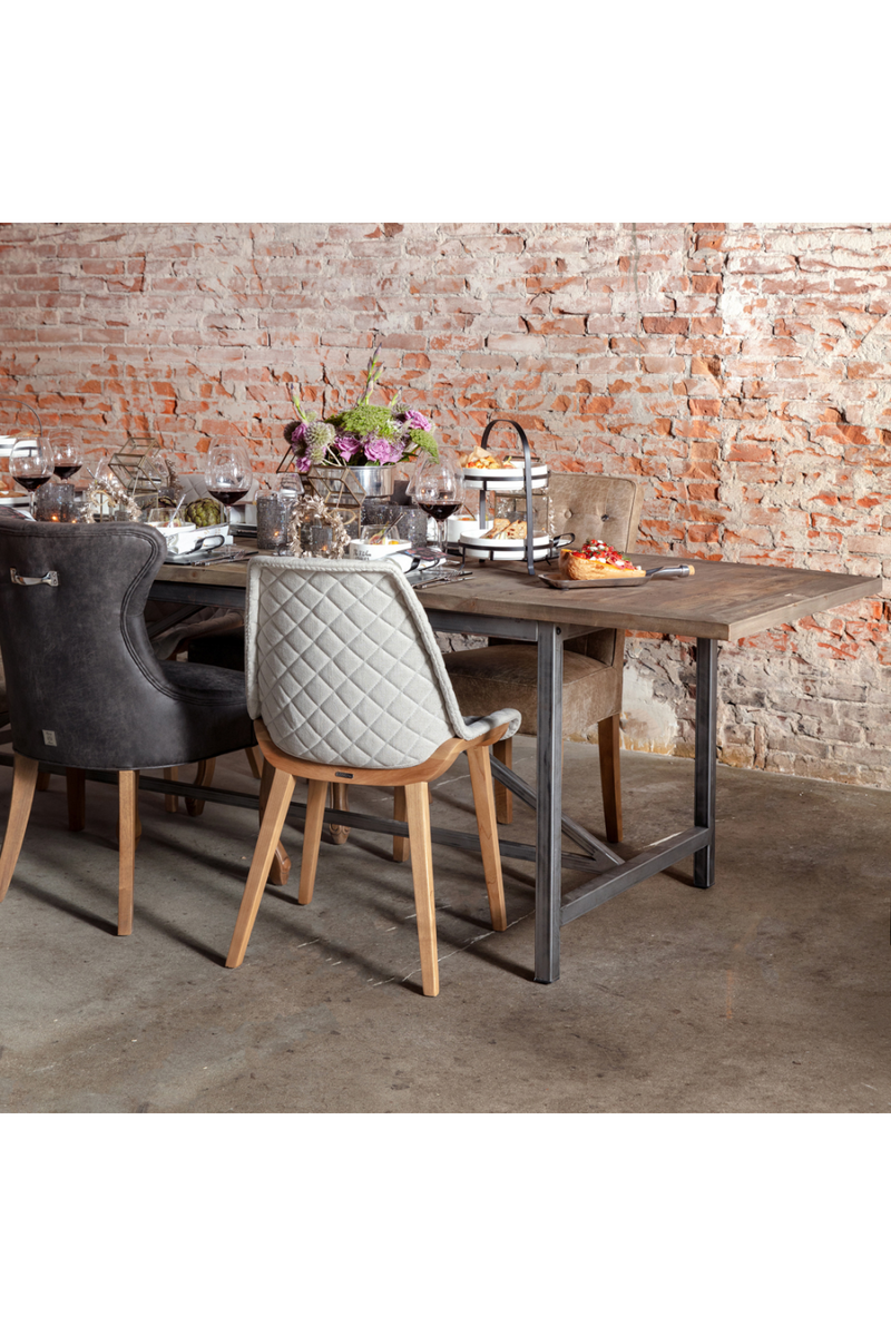 Buttoned Leather Dining Chair | Rivièra Maison George | Oroatrade.com