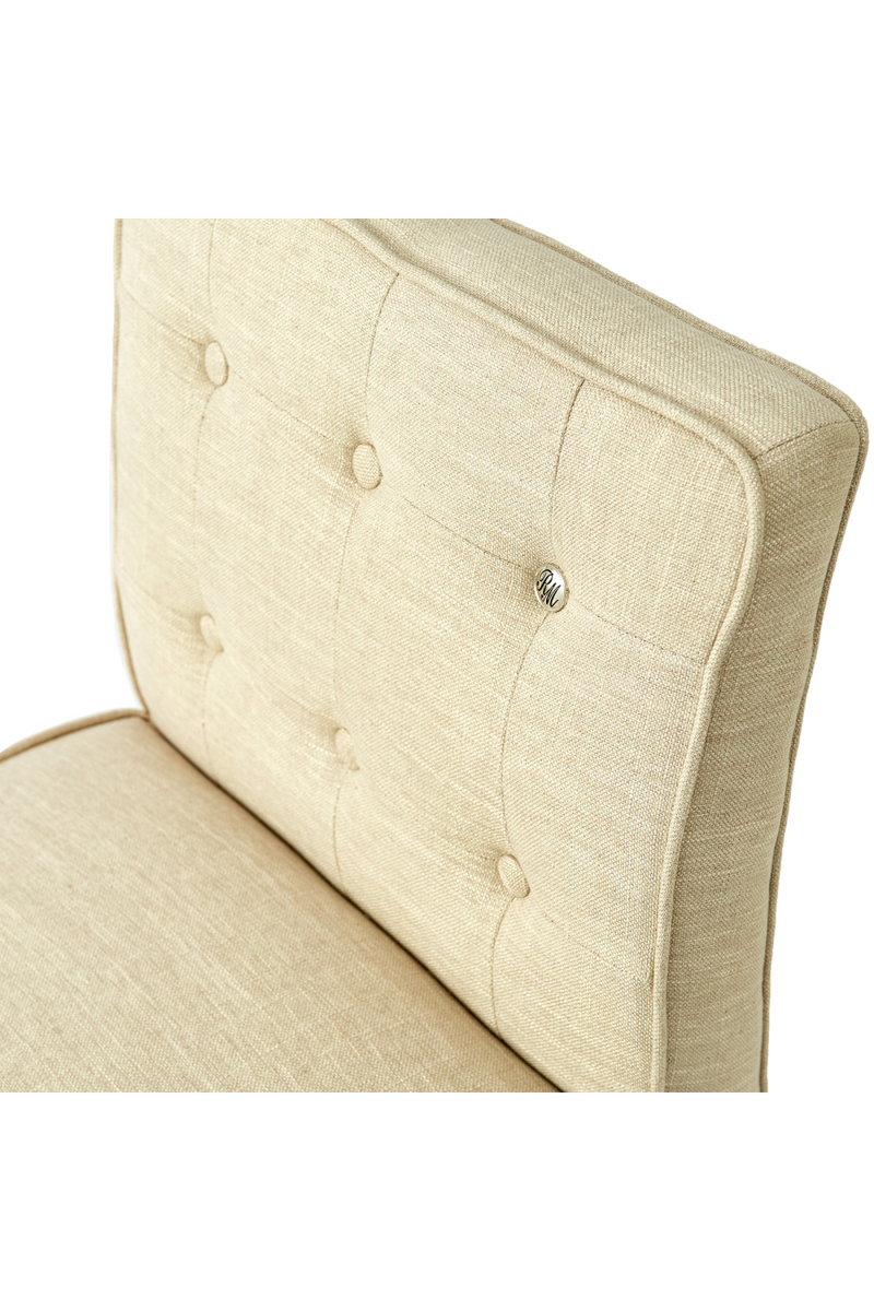 Beige Linen Counter Stool | Rivièra Maison Cape Breton | Oroatrade.com