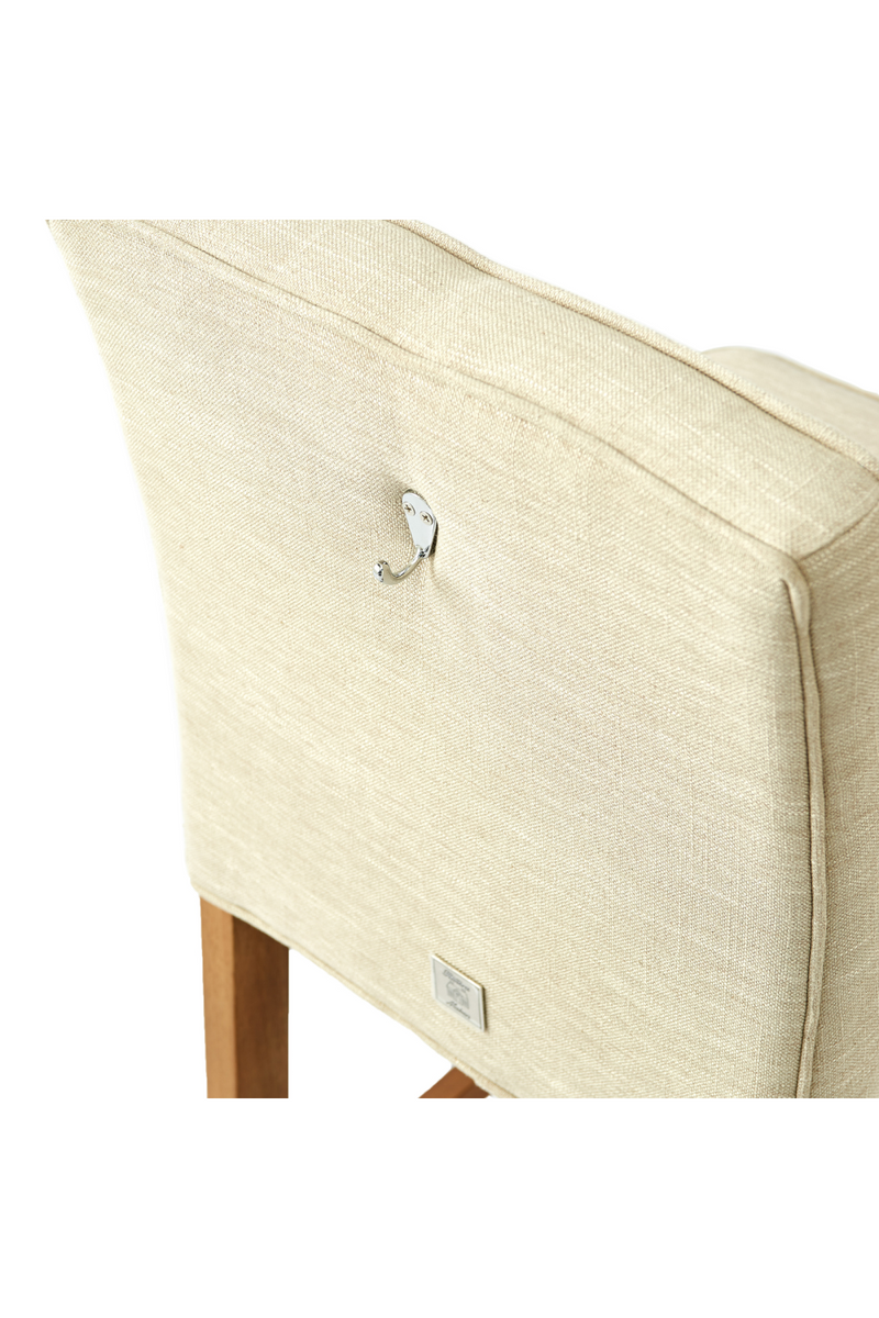 Beige Linen Counter Stool | Rivièra Maison Cape Breton | Oroatrade.com