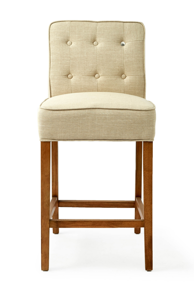 Beige Linen Counter Stool | Rivièra Maison Cape Breton | Oroatrade.com