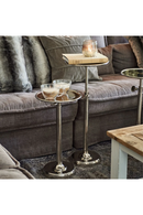 Silver Adjustable Pedestal Side Table | Rivièra Maison Venice | Oroatrade.com