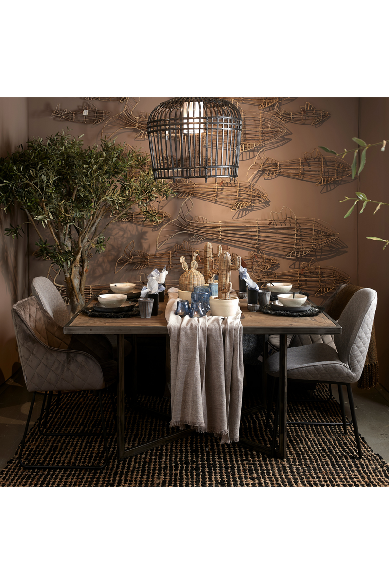 Oblique Patterned Dining Table | Rivièra Maison Le Bar American | Oroatrade.com